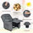 Quercia Kids 16'' Recliner Chair and Ottoman-1184291352