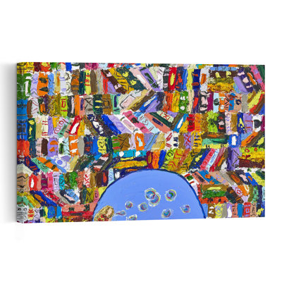 " Whimsical Bubble Play Abstract Bold Colorful Wall Art Print " by Jukyong Park