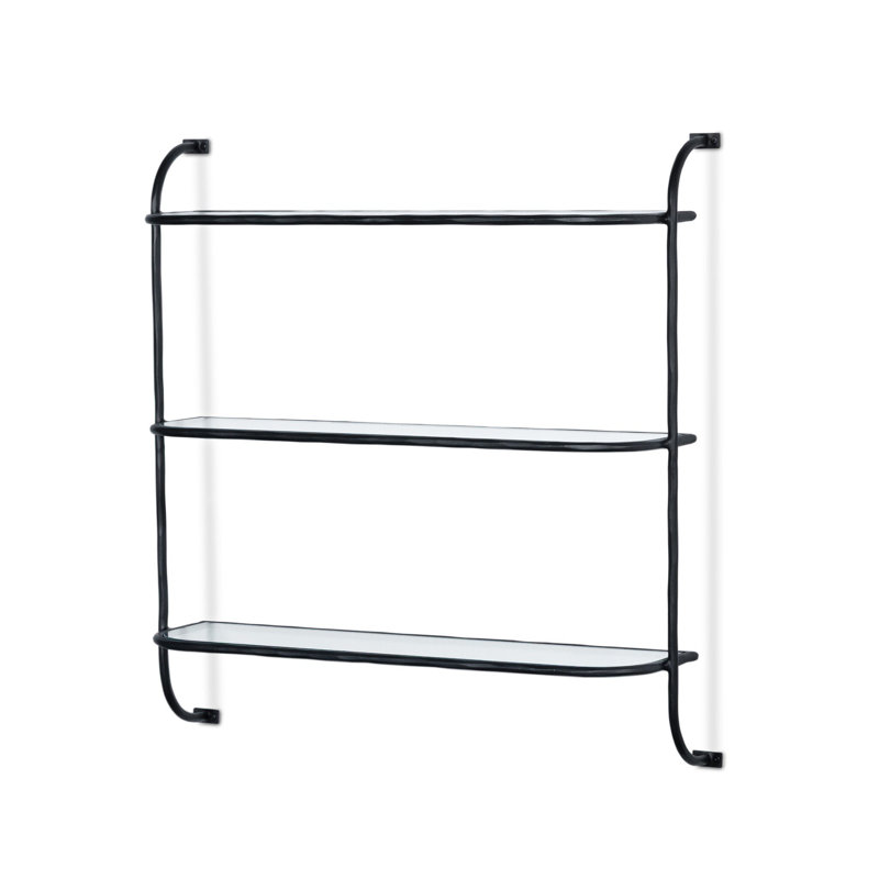 Swinton Shelf-Hammered Gunmetal, Hammered Gunmetal