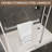 44"-48" W X 76" H Frameless Sliding Shower Door, Brushed Nickel Shower Screen, 5/16" (8Mm) Clear Tempered Glass With Explosion-Proof Film-121059976