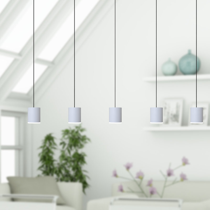 Andromedae 5 - Light Kitchen Island Pendant, White