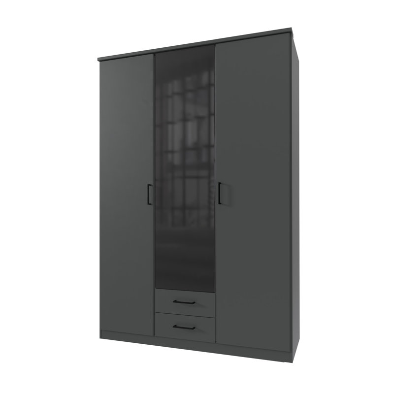 Nakylah 3 Door Manufactured Wood Wardrobe