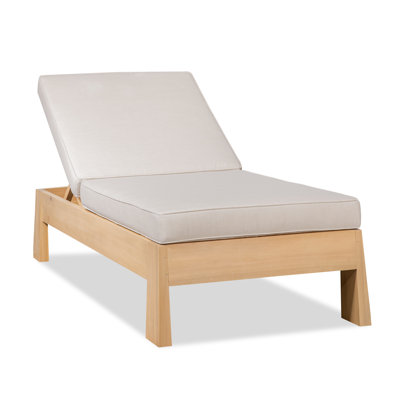 Blakely Eucalyptus Outdoor Chaise Lounge