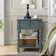 Lashena Traditional 26" Tall Solid Wood End Table with Extendable Tray and Built-in Charging Outlets