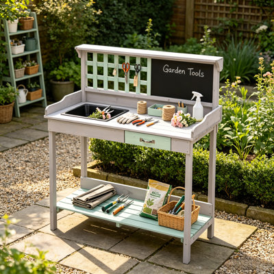 Solid Wood Potting Bench