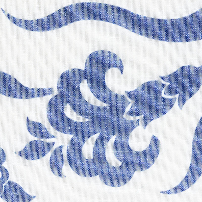 Tissu transparent Iznik, Bleu