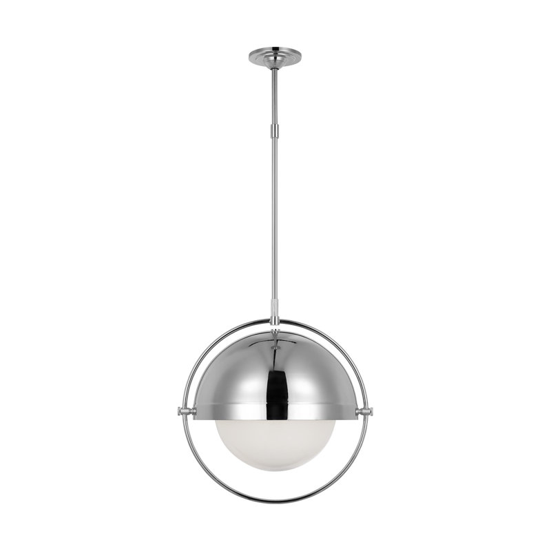 Bacall 1 - Light Pendant, Aged Iron, 20.63" H x 19.5" W x 19.5" D