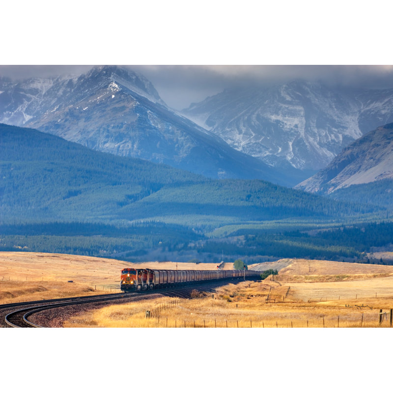 Train II sur toile par Alan Majchrowicz, H 32 po x l 48 po