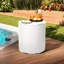 Table d'appoint isotherme et seau à glace intégré, bar à boissons 2 en 1 pour terrasse avec couvercle à clip intelligent, glacière extérieure résistante aux intempéries pour jardin, terrasse et piscine, noir-111066862-126560348