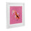 «Pink Vibrant Koi Fish», reproduction sous verre encadrée, design par Yvette St. Amant