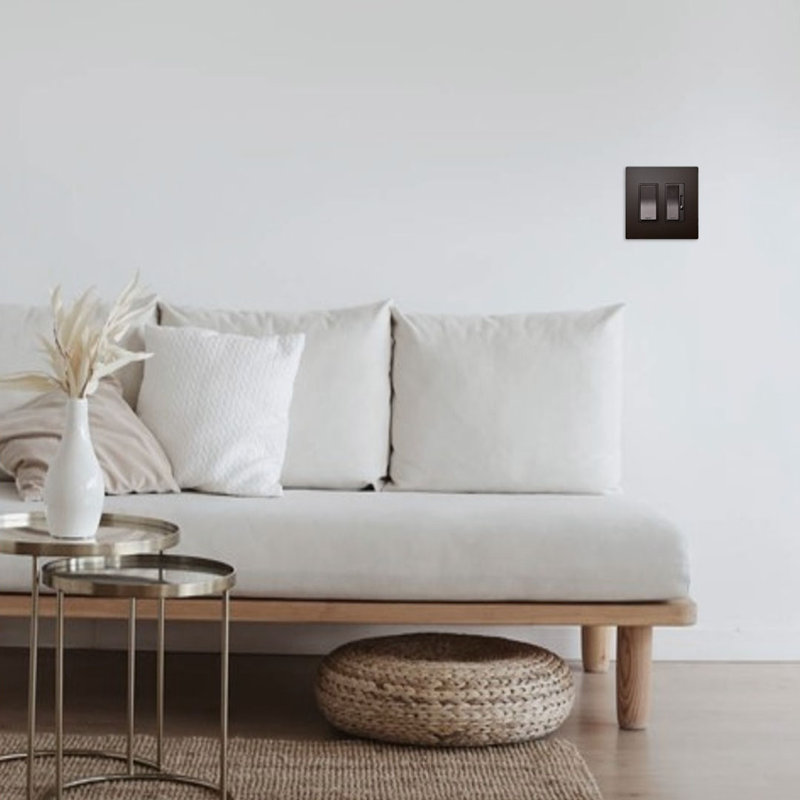 Legrand Radiant Cfl/led Single Pole/3-way Dimmer, Dark Bronze, Bronze, Gris foncé