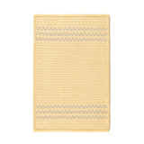 Tapis de zone jaune tressé Macide