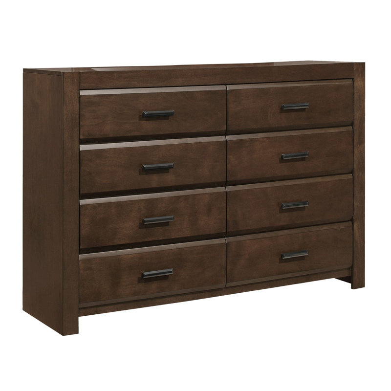 Commode 1Pc avec 8 tiroirs, meubles de chambre en bois à cadre contemporain