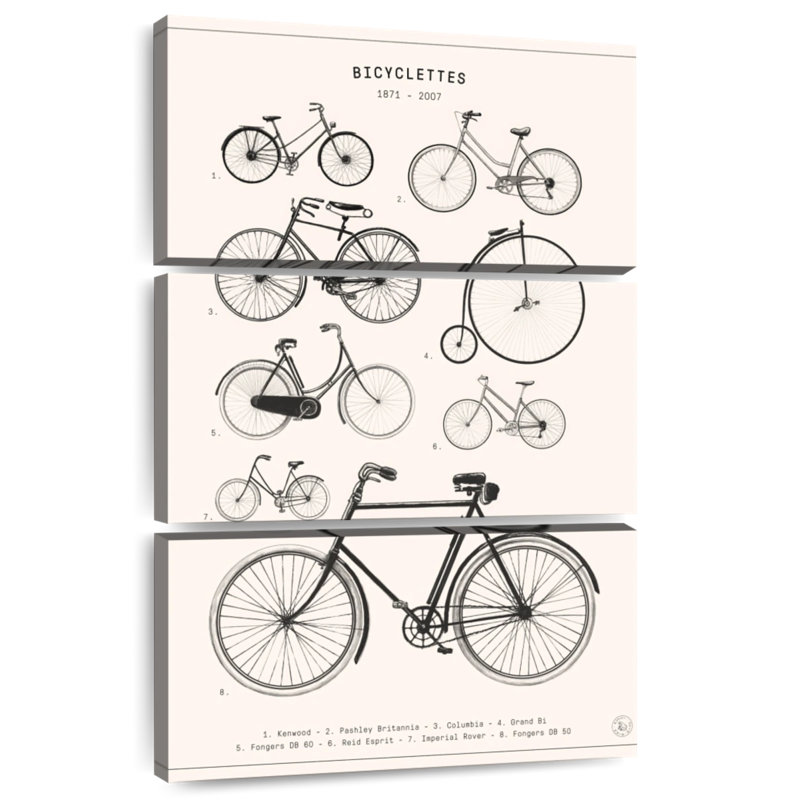 Bicyclettes, 45" H x 28" W