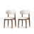 White Solid back side Chair(Set of 2)