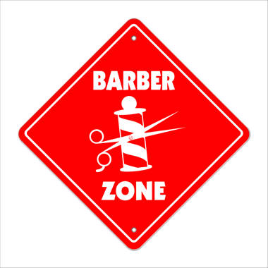  BARBER SHOP OPEN Sign w/Directional Left Right Arrow