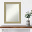 Miroir mural de salle de bain non biseauté 23,25 po x 29,25 po Salon Argent-1521978306