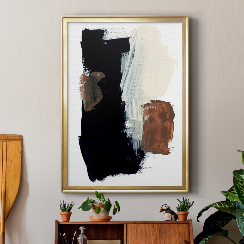 Goldenrod Patch I, reproduction encadrée de qualité supérieure - prête à être accrochée, Encadrement doré