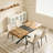 55.11"-70.86"Retro Rectangular Stretch Dining Table-985527820