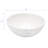13" White Vitreous China Round Vessel Bathroom Sink, Compact Above Counter Vanity Sink with 1.75" Drain for Powder Rooms