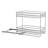 6-Inch Double Sliding 2‑Tier Spice Rack in Nickel Glidez Powder‑Coated Steel Pull‑Out Storage Organizer with Plastic Liners-1330183831