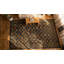 Large Size Charcoal Color Antique Floral English Flat Weave Needlepoint Carpet