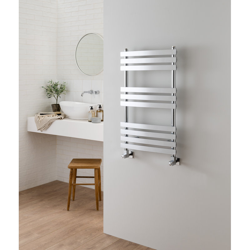 Amparo Contemporary Rail Heated Towel Rails, 82.8cm H x 50cm W x 9.5cm D
