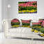 Coussin de tulipes avec fleurs