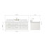 Ensemble de meuble-lavabo simple mural 54,25 "Macmullin-1191661089