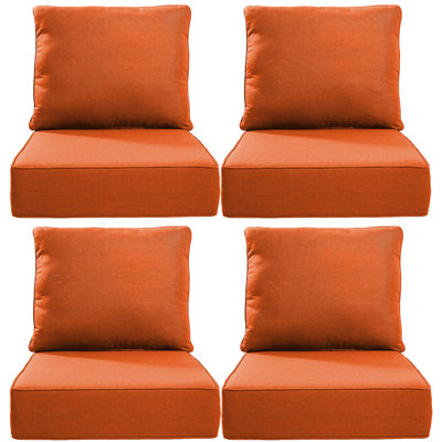 Deb Weather-Resistant Polyester Seat and Back Cushion Set