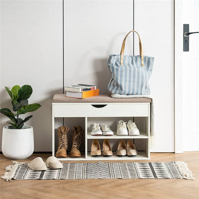 Banc de rangement pour chaussures 5 paires