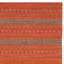Tapis orange / rouge en coton tissé à plat Bokara Hills-21204818