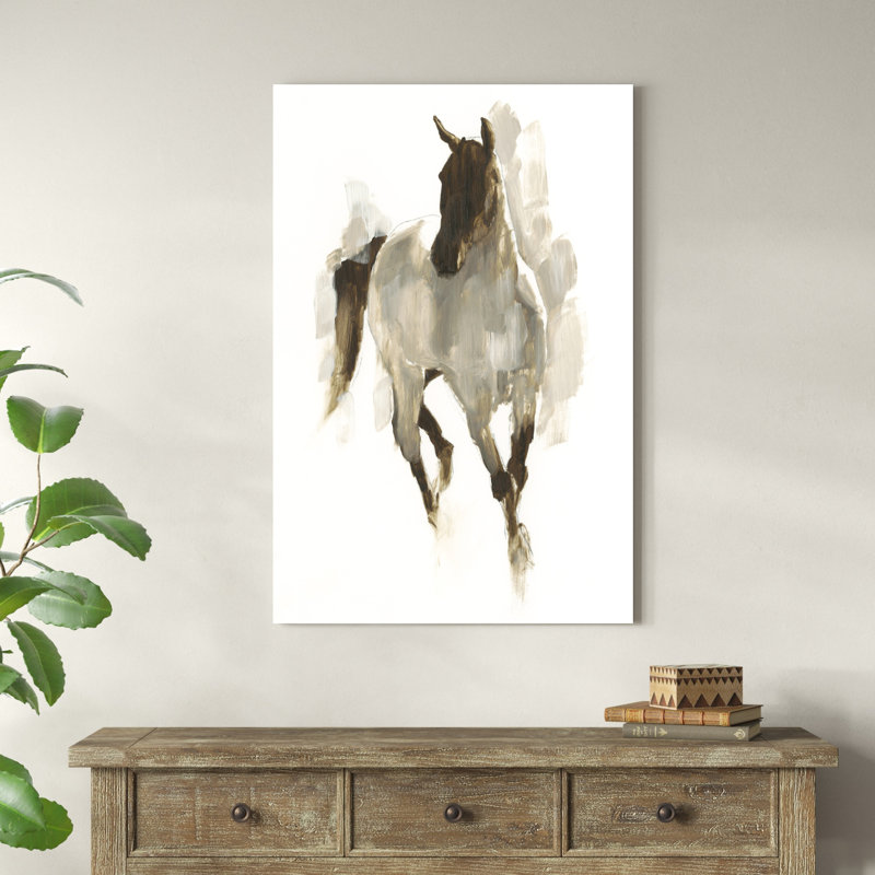 " Rustic Horse I " by Ethan Harper, 48" H x 32" W x 1" D