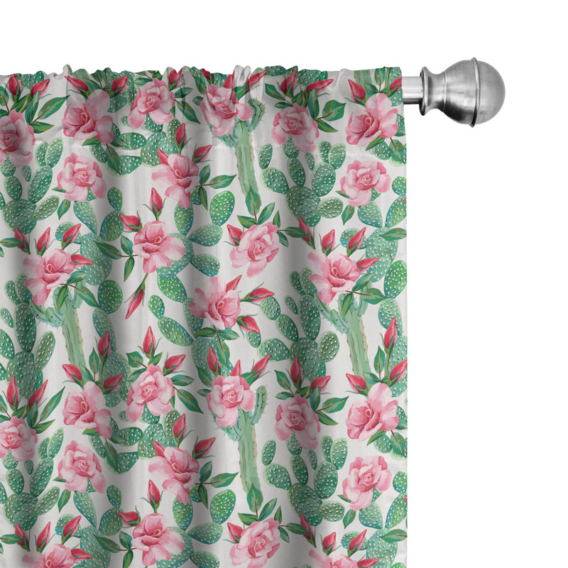 Paire de rideaux semi-transparents avec passe-tringle, 28 po x 63 po