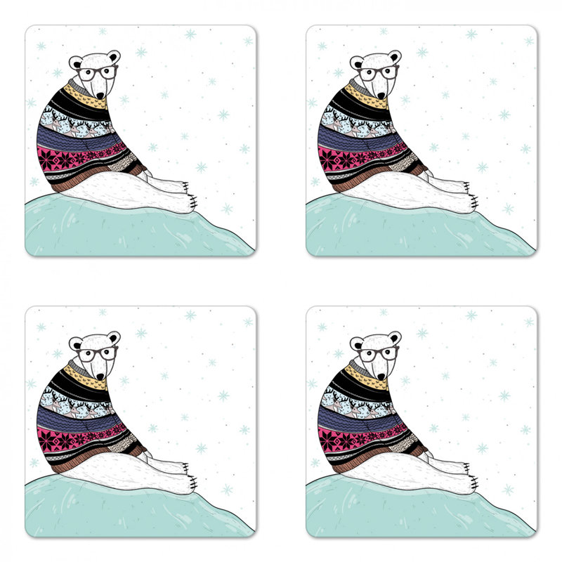 Square 4 Piece Coaster Set