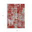 Tapis extérieur lavable abstrait 8 pi x 10 pi gris et ivoire