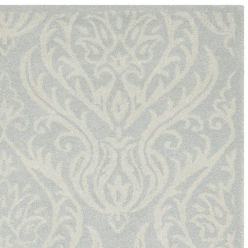 Floral Wool Hand Woven Area Rug, Rectangle 183 x 274 cm
