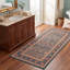 Tapis Waverly traditionnel audacieux de style persan, bleu sarcelle, or et crème, lavable en machine, antidérapant, à poils courts, pour l'intérieur et l'extérieur, adapté aux animaux domestiques, idéal pour le salon, la chambre, la salle à manger, l'entrée, le couloir ou le bureau.-1268022633