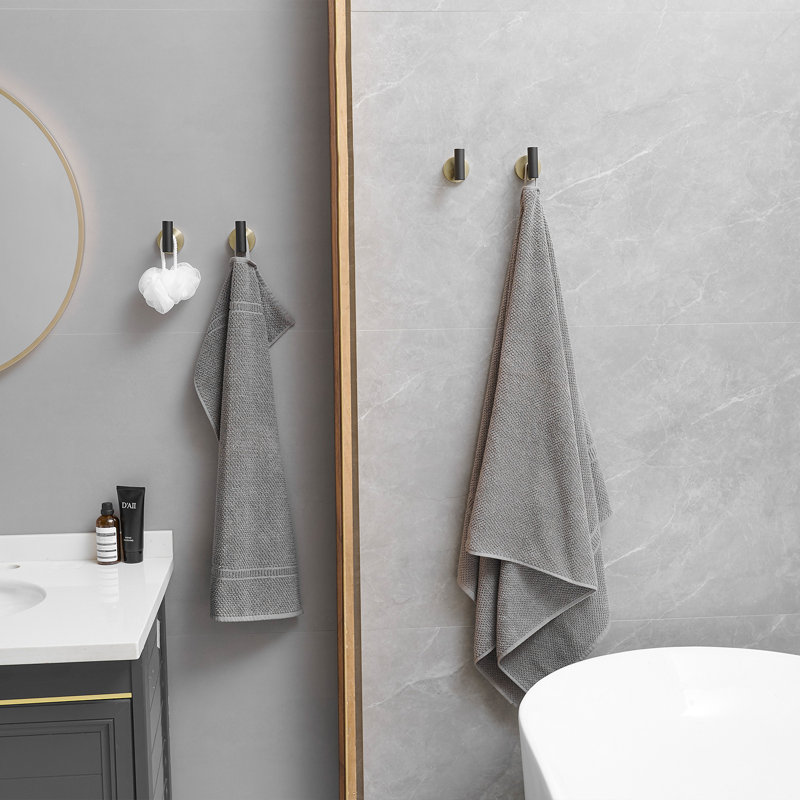 Wall Towel Hook, Black Gold