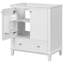 Meuble-lavabo 30 po sans lavabo, base seulement, armoire de salle de bain multifonctionnelle avec portes et tiroir, structure solide et panneau de fibres à densité moyenne-110447191