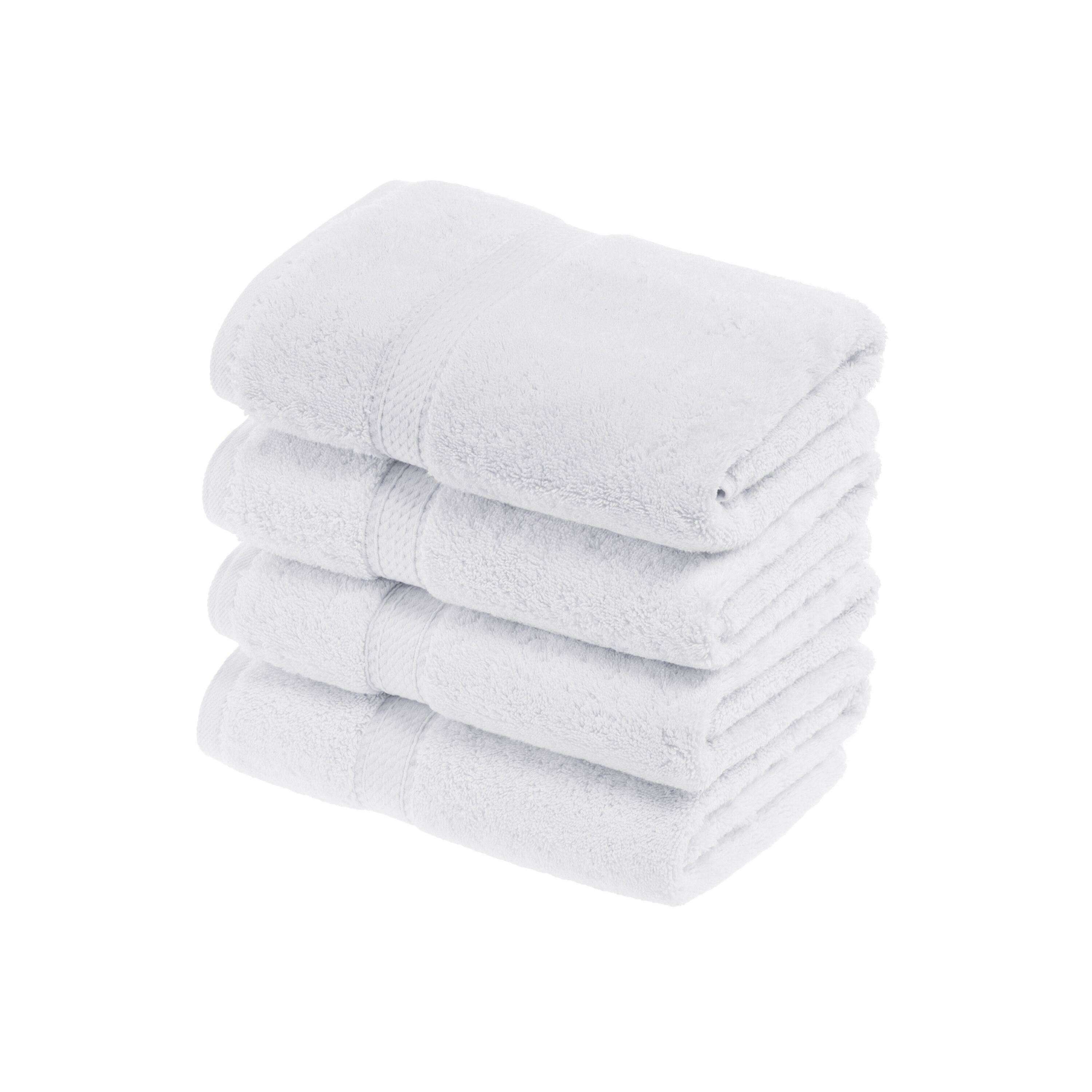 900 GSM Egyptian Cotton Hand Towel Set of 4, Oversized Plush & Absorbent  Towels