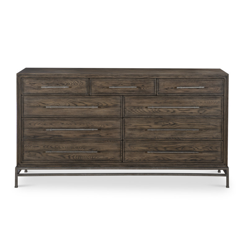 Camden 9 - Drawer Dresser, Brown Rustic