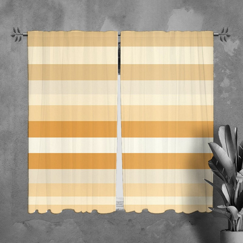 Paire de rideaux obscurcissant en polyester Yensi, Largeur (20 po) x longueur (61 po)