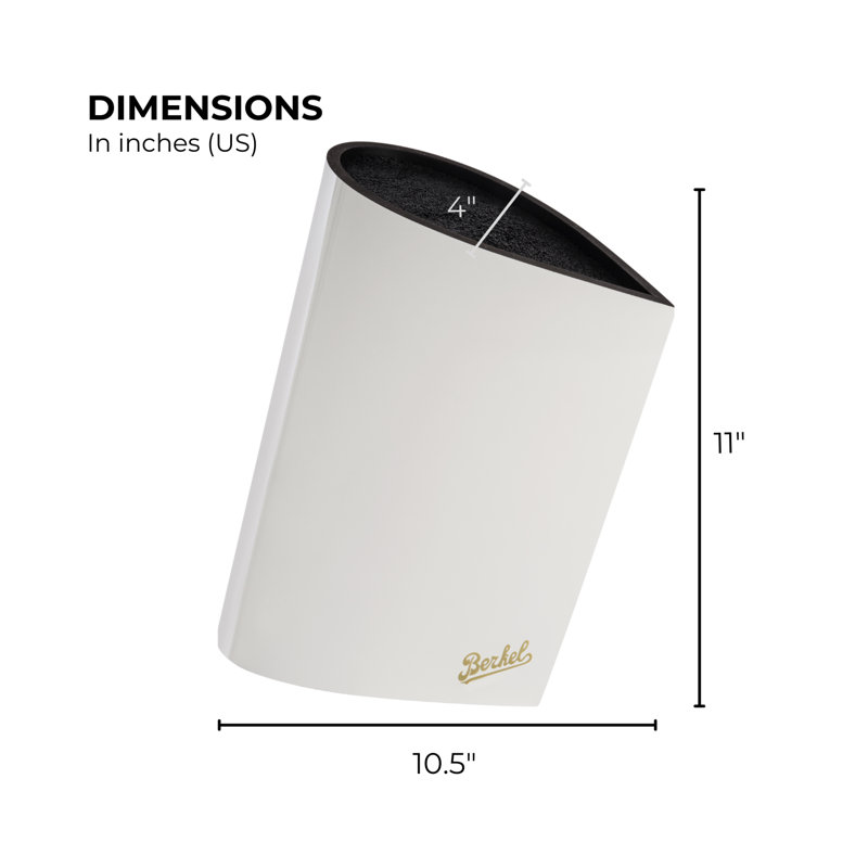 Bag Knife Block, White