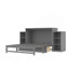 Lit escamotable avec tiroirs et tablettes de rangement spacieux. Idéal pour les chambres d'amis ou les chambres compactes.-356271366-356271365