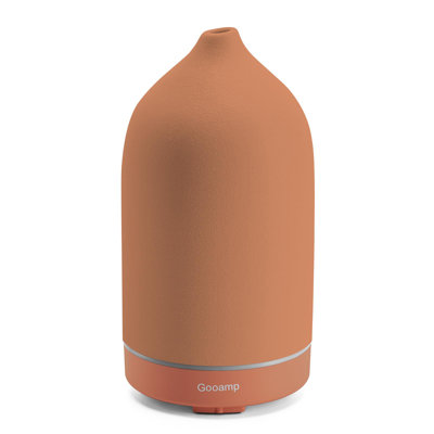 200ml Ceramic Essential Oil Diffuser, Ultrasonic Aromatherapy Humidifier with 7-Color LED Lights, Auto Shut-Off & 1H/3H/6H Timer for Home Bedroom Office