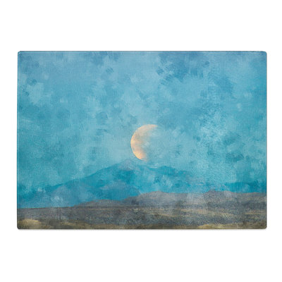 Tempered Glass Super Blue Blood Moon Eclipse Chopping Board