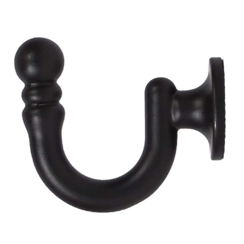 Rishel Metal Wall Organizer with Key Hooks, Black