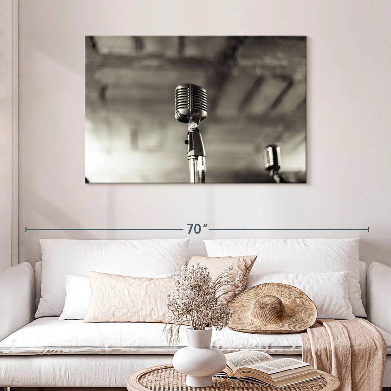 Abarca Jazz Microphone, 30" H x 45" W