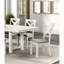 Chaises d'appoint rustiques 2 pièces en chêne blanc avec bois d'ingénierie pour les espaces de repas